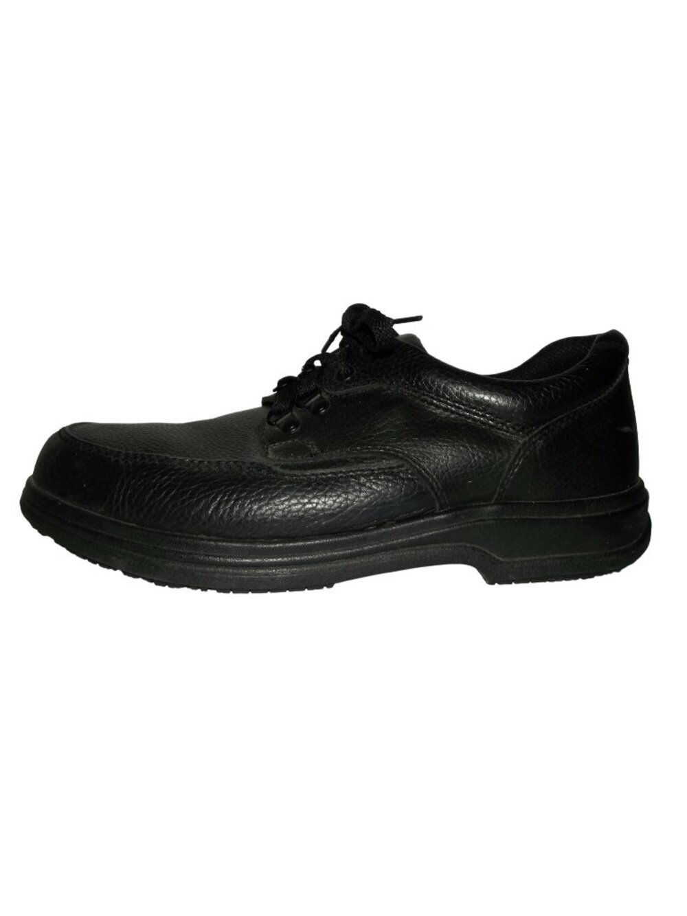 SafeTStep Work Shoes Mens 10.5 Black Leather lace up oil slip resistant comfort